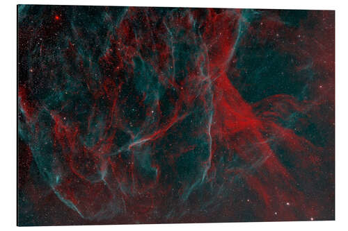 Aluminium print Sh2-96, a supernova remnant in the Cygnus constellation