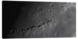 Leinwandbild Apollo 15 Landestelle auf dem Mond (mit Beschriftungen)