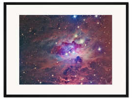 Gerahmter Kunstdruck NGC 1973, The Running Man Nebula