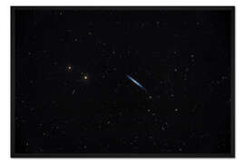 Gerahmter Kunstdruck Spiralgalaxie NGC 4244, die Silver Streak Galaxie