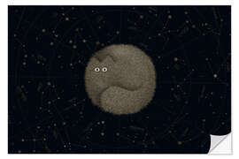 Muursticker Cat planet, Mewrs