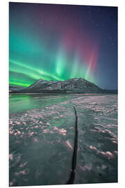 PVC print Northern lights, Carcross, Yukon, Canada