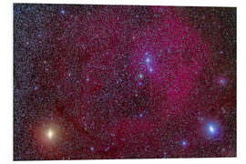 Foam board print Lambda Orionis nebulosity in Orion