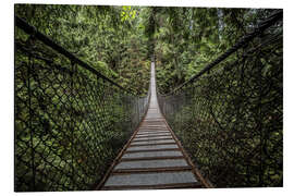 Tableau en aluminium Suspension bridge, Canada