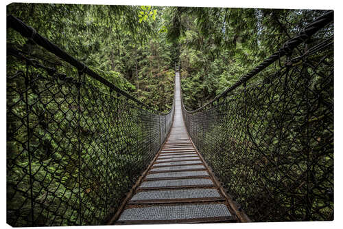 Canvas print Suspension bridge, Canada