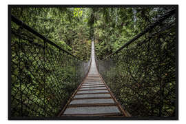 Gerahmter Kunstdruck Hängebrücke, Kanada