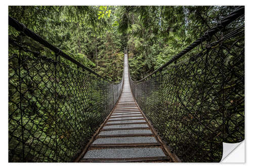 Vinilo para la pared Suspension bridge, Canada