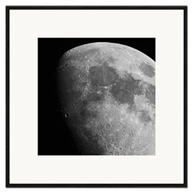 Framed art print Moon, satellite photo