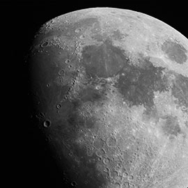 Magnettafel Mond, Satellitenfoto