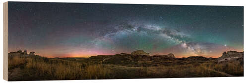 Puutaulu Spring Milky Way over Dinosaur Provincial Park, Alberta, Canada