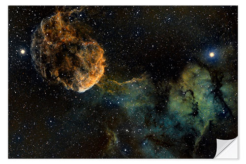 Vinilo para la pared The Jellyfish Nebula, a supernova remnant in Gemini