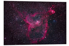 Foam board print The Heart Nebula in Cassiopeia