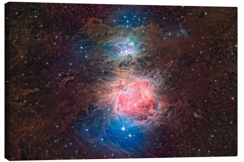 Quadro em tela Running Man Nebula Messier 43 and Orion Nebula Messier 42