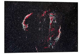 Foam board print The Veil Nebula Complex in Cygnus