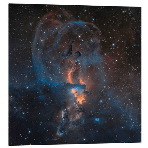 Acrylglas print Emission nebula NGC 3576 in Sagittarius
