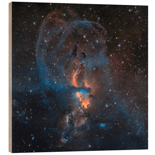 Cuadro de madera Emission nebula NGC 3576 in Sagittarius