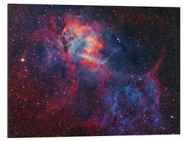 Aluminium print Sharpless 2-132 emission nebula at the Cepheus/Lacerta border