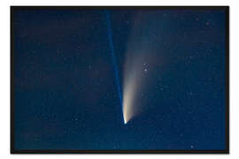 Gerahmter Kunstdruck Komet NEOWISE in einer Nahaufnahme