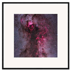 Framed art print The complex of red emission and dark nebulas in Cygnus