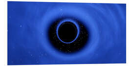 Print på skumplade Sagittarius A, the black hole at the center of the Milky Way