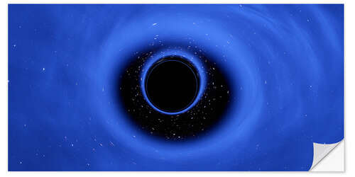 Självhäftande poster Sagittarius A, the black hole at the center of the Milky Way