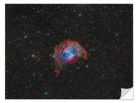 Självhäftande poster Messier 27, the Dumbbell Nebula