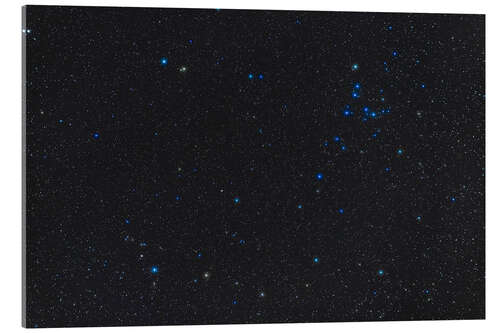 Acrylic print Constellation of Coma Berenices with cluster Mel 111 at top right