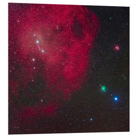 Foam board print Comet ATLAS Approaching Lambda Orionis Nebula