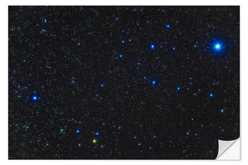 Wall sticker Young blue and yellow stars in the Alpha Persei Cluster