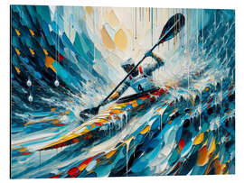 Aluminium print Canoe descent IV