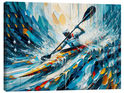 Canvas print Canoe descent IV