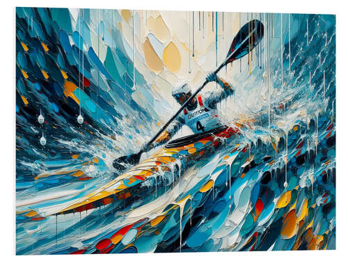 Foam board print Canoe descent IV