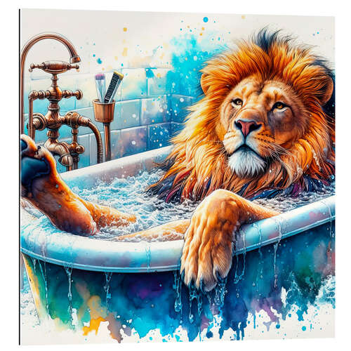 Gallery print The Lion King relaxes in the bathtub III