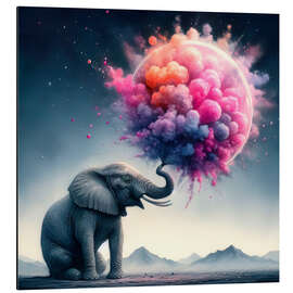 Aluminium print Colour explosion in the savannah