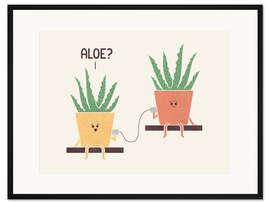 Gerahmter Kunstdruck Aloe?
