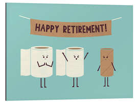 Magnettafel Happy Retirement