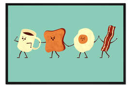 Gerahmter Kunstdruck Lets All Go And Have Breakfast