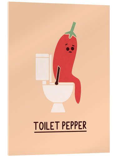 Acrylic print Toilet Pepper