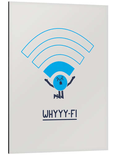 Aluminium print Why-Fi