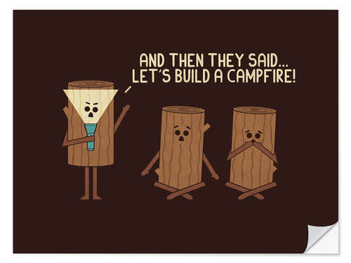 Wandsticker Campfire