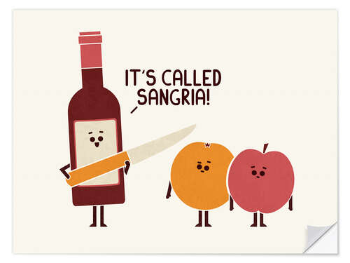 Sticker mural Sangria