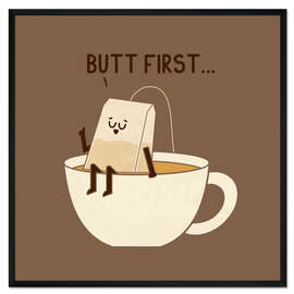 Gerahmter Kunstdruck Butt First ...