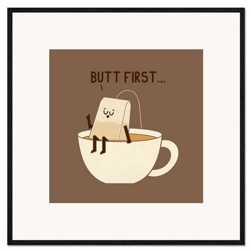 Gerahmter Kunstdruck Butt First ...