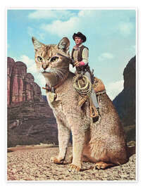 Wandbild  Cat Lone Ranger - Vertigo Artography