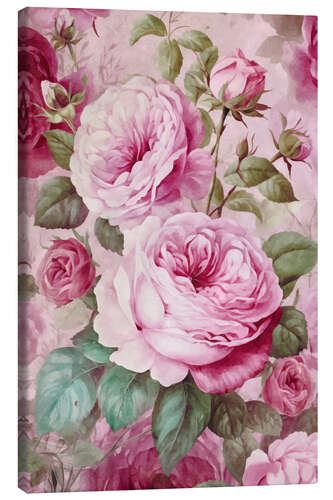 Canvas-taulu Pink Rose Garden