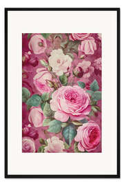 Gerahmter Kunstdruck Pink Roses