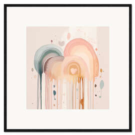 Kehystetty taidepainatus Rainbow Drizzle II