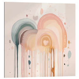 Quadro em plexi-alumínio Rainbow Drizzle II