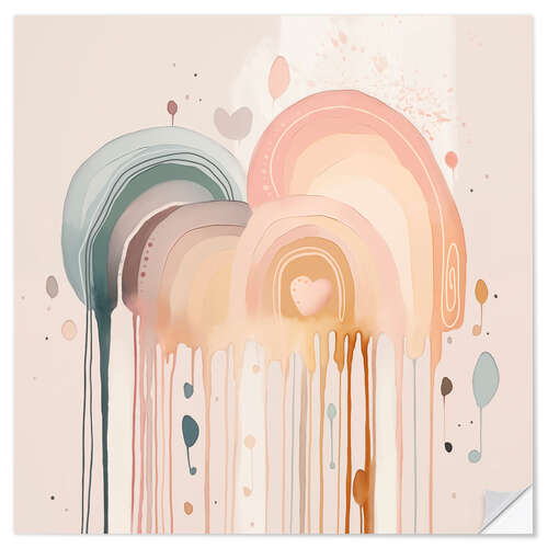 Wall sticker Rainbow Drizzle II