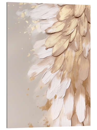 Galleriprint Halo Feathers in Gold II